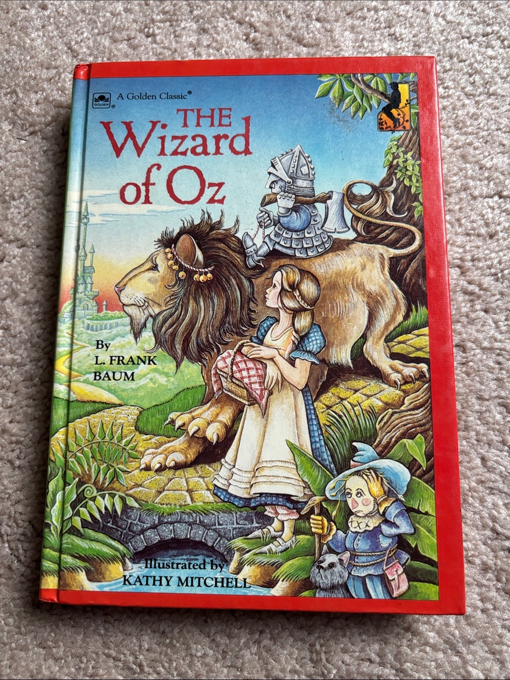 The Wizard of Oz Illustrated Kids Book - Red Cover